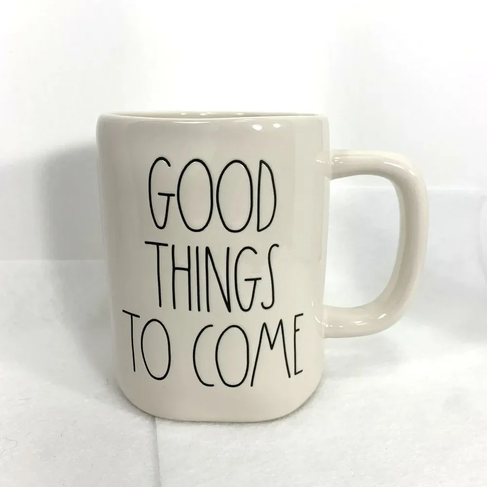 Rae Dunn Good Things to Come Coffee Mug White LL Artisan Collection by Magenta - Picture 11 of 13